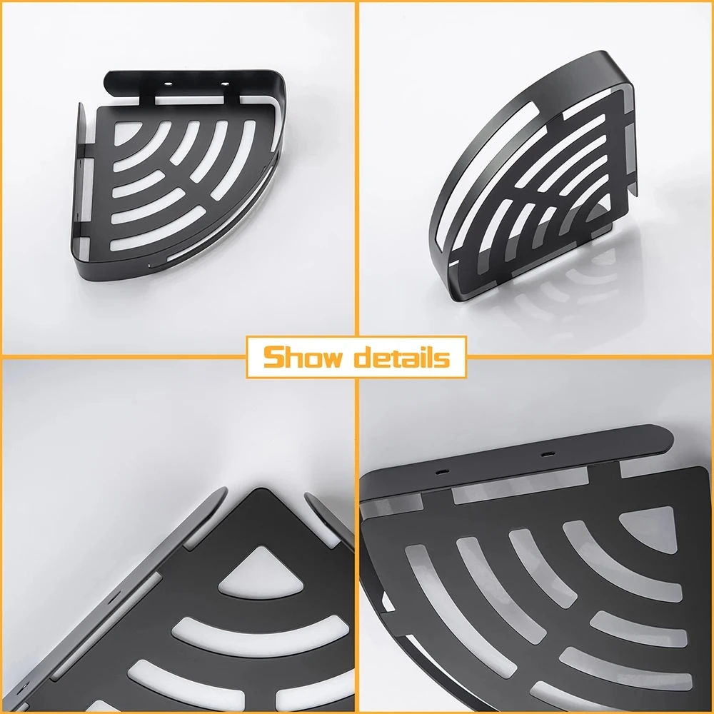 Kitchen Storage bathroom shelves Organizer Stainless Steel Shower Shelf Accessories Shampoo Rack multi-scenario Shelf