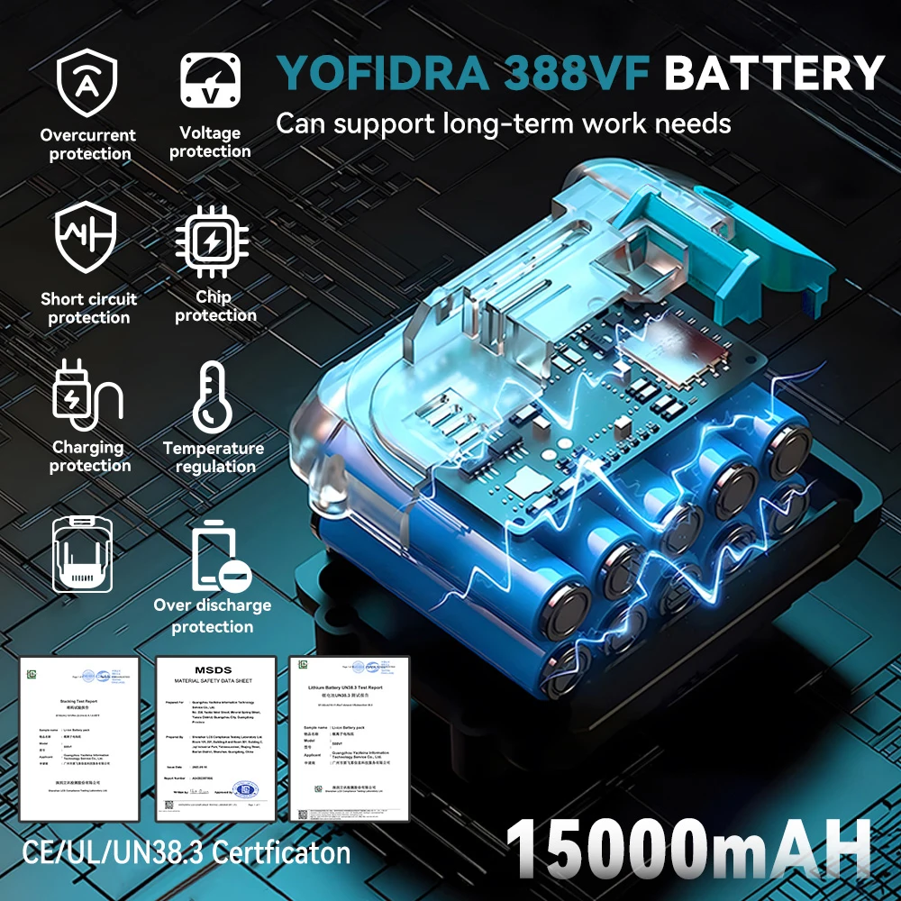 YOFIDRA 3800rpm Brushless Electric Jig Saw Infrared Laser Curve Saw Multi-Function Woodworking Tool For Makita 18V Battery pin
