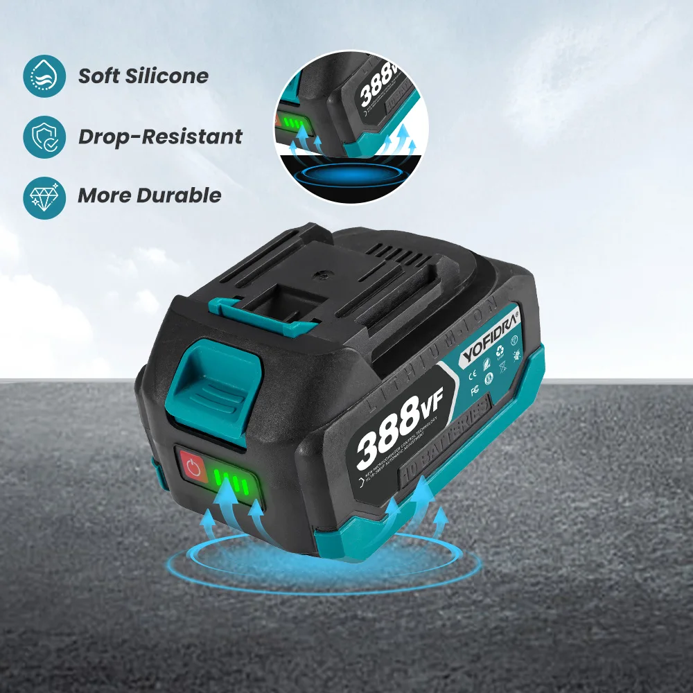 YOFIDRA 3800rpm Brushless Electric Jig Saw Infrared Laser Curve Saw Multi-Function Woodworking Tool For Makita 18V Battery pin