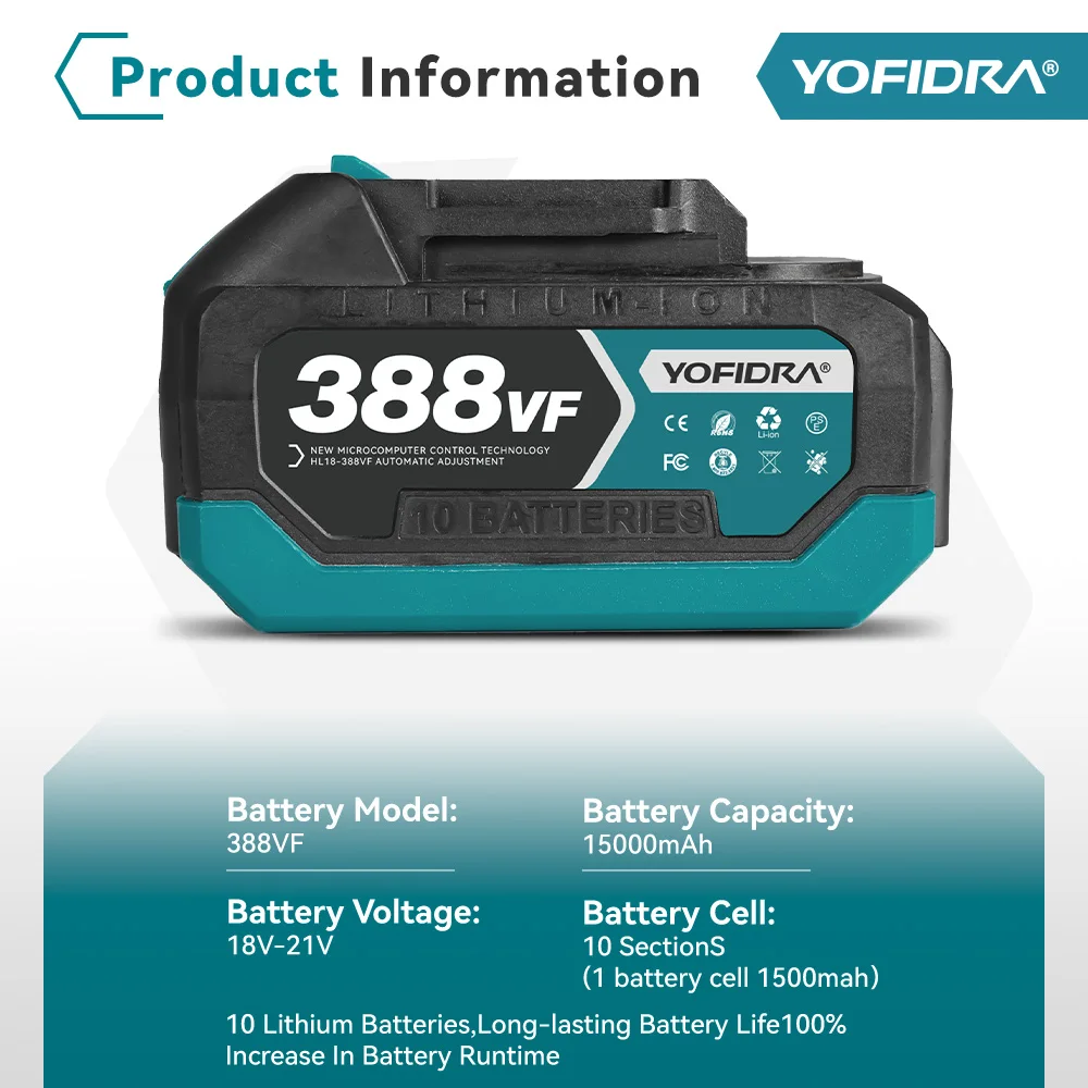 YOFIDRA 3800rpm Brushless Electric Jig Saw Infrared Laser Curve Saw Multi-Function Woodworking Tool For Makita 18V Battery pin