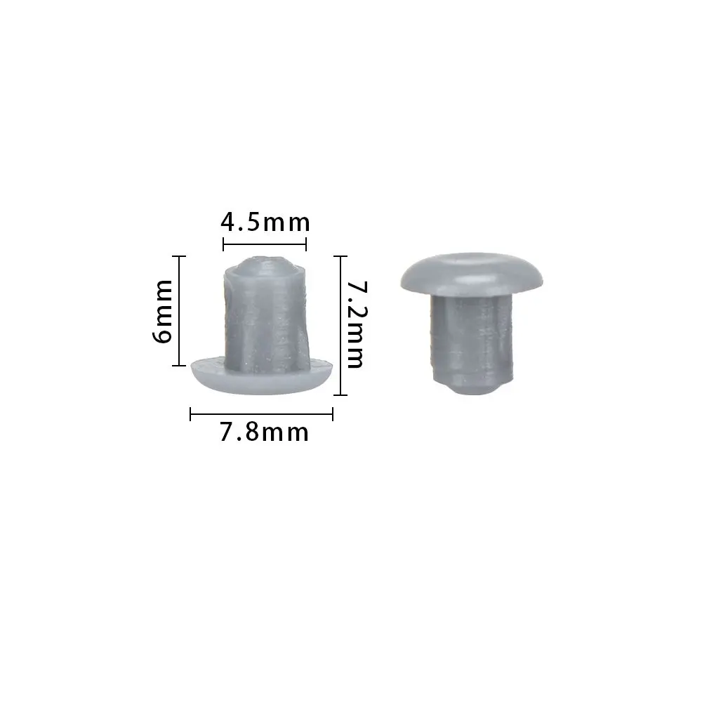 100Pcs Furniture Hole Covers Decor Plastic 5mm Diameter Screw Cap Cabinet Drill Hole Dust Plug Grommet Hardware Fitting