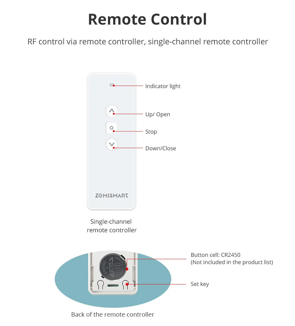 Zemismart Zigbee 3.0 Smart Curtain Track Work with Tuya Zigbee Hub SmartThings Alexa Google Home Assistant Electric Curtains
