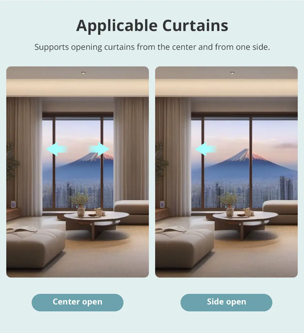 Zemismart Zigbee 3.0 Smart Curtain Track Work with Tuya Zigbee Hub SmartThings Alexa Google Home Assistant Electric Curtains