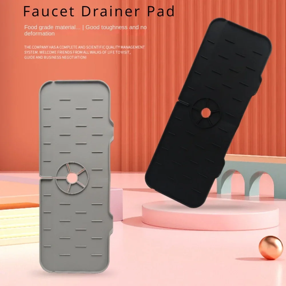 Silicone Mat Gourmet Faucet Kitchen Accessory Home Appliance Sponge Rack Kitchens Accessories Kitchen Sink Splash Guard for You