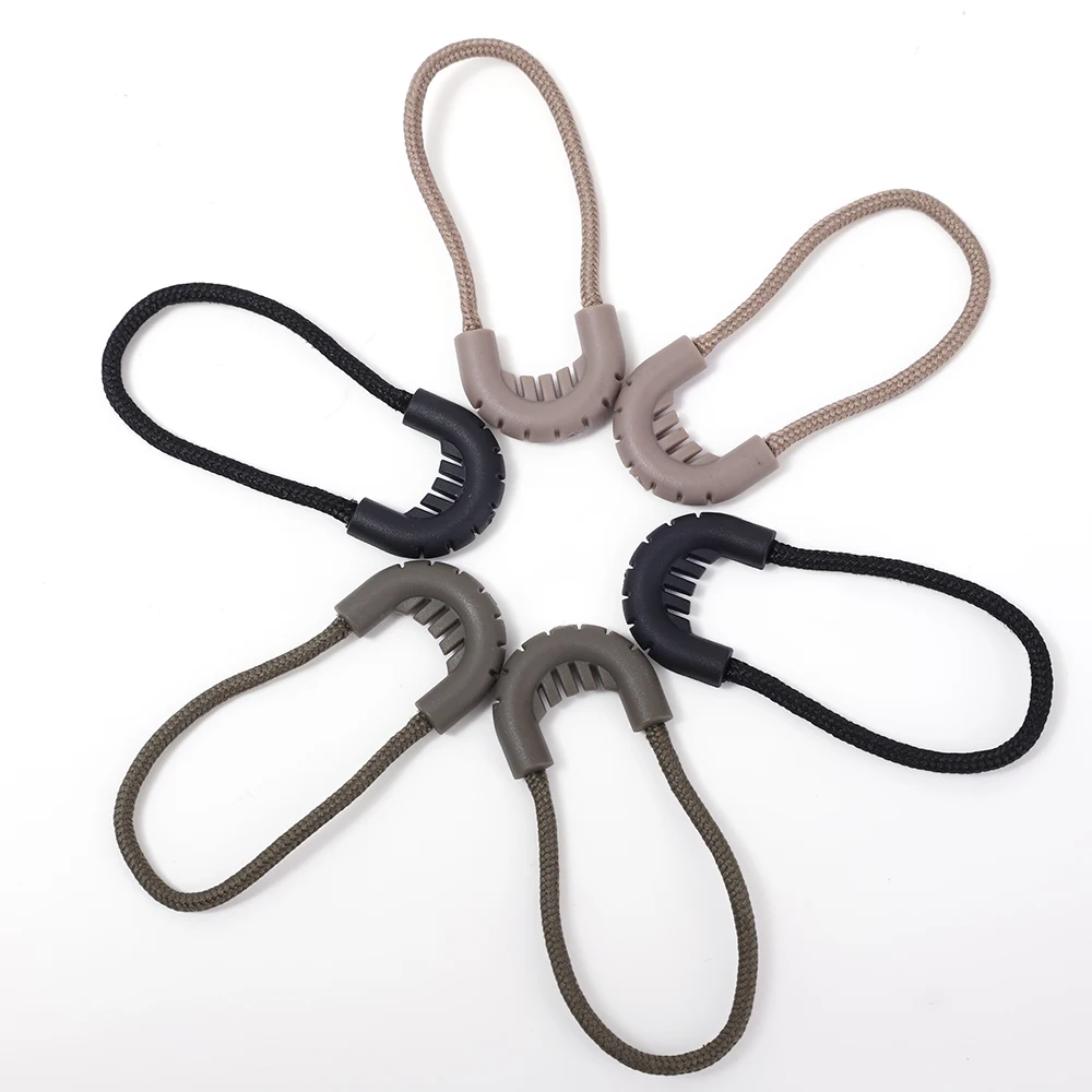 New Replacement Zipper Pull Puller For Bag Suitcase Backpack Tent Zipper Ropes Clips Lock Zip Slider Apparel Accessories 2028