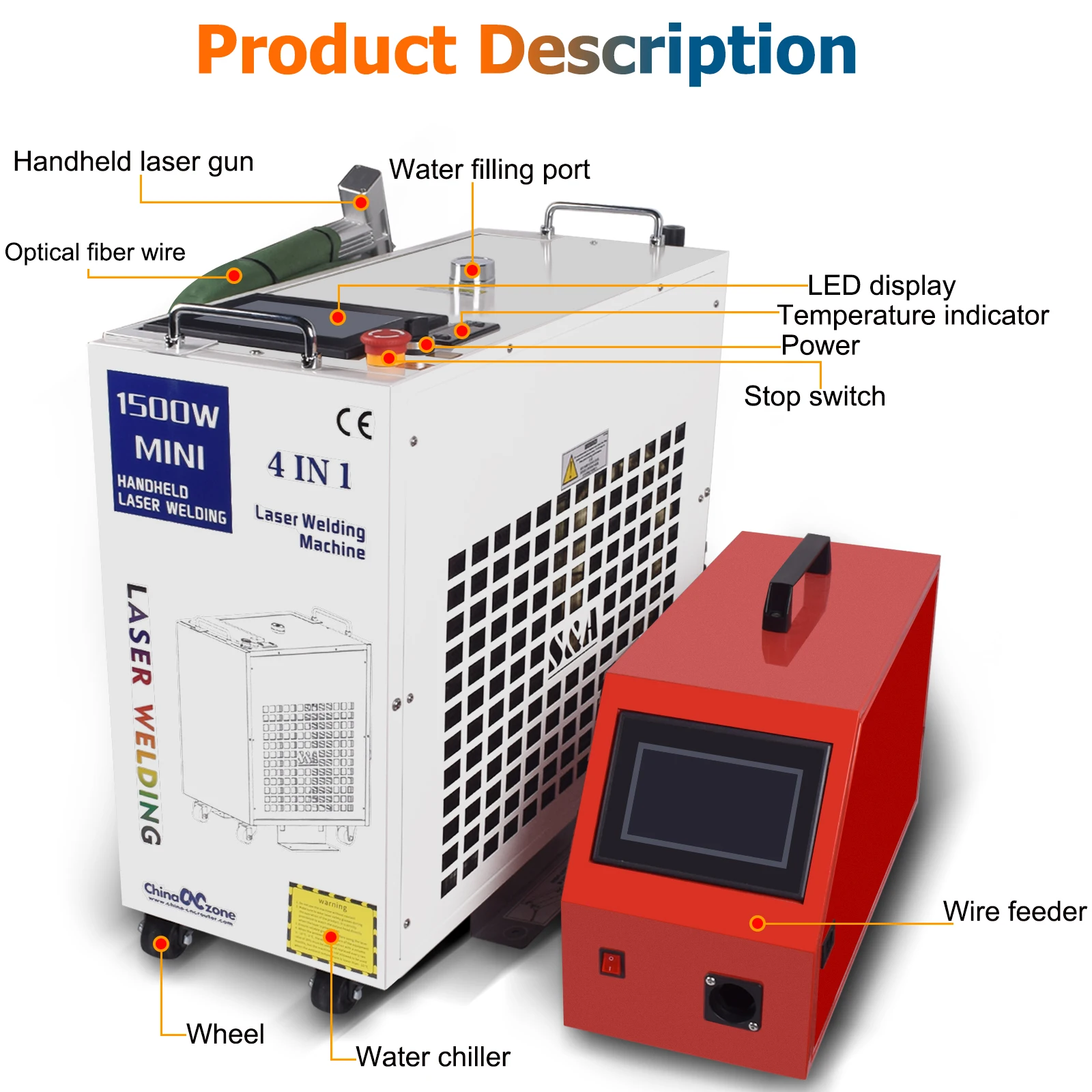 2000W KPL 4 IN 1 Fiber Laser Welding Cutting Cleaning Machine Upgrade SUP 28T Handheld Laser Welder Double Wire Feeder for Metal