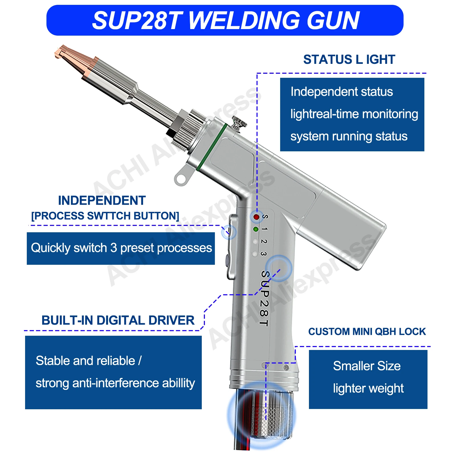 BWT 2000W Fiber Laser Welding Machine Handheld 4 in 1 Welding Cleaning Cutting Soldering Machine Laser Welder for Metal 1500W