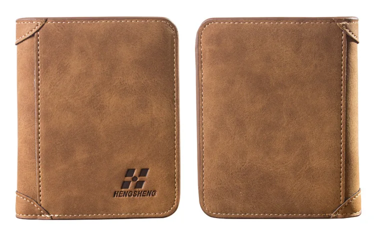 Men's Wallet Leather Billfold Slim Hipster Cowhide Credit Card/ID Holders Inserts Coin Purses Luxury Business Foldable Purse