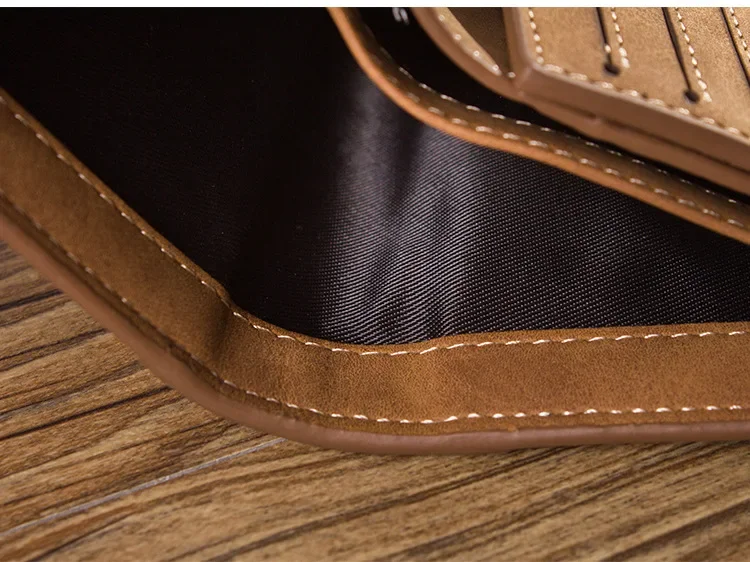 Men's Wallet Leather Billfold Slim Hipster Cowhide Credit Card/ID Holders Inserts Coin Purses Luxury Business Foldable Purse