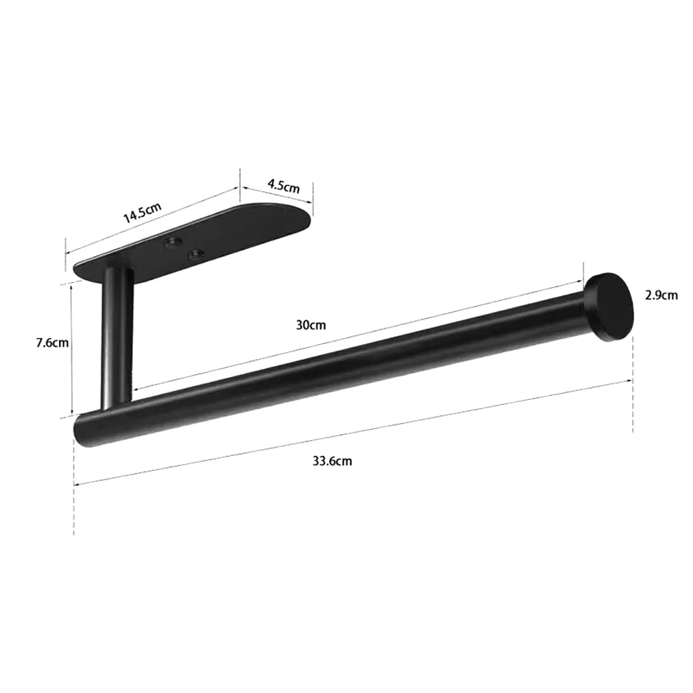 Paper Towel Holder Hanger Rack Kitchen Shelf Organizer Roll Cup Under Cabinet