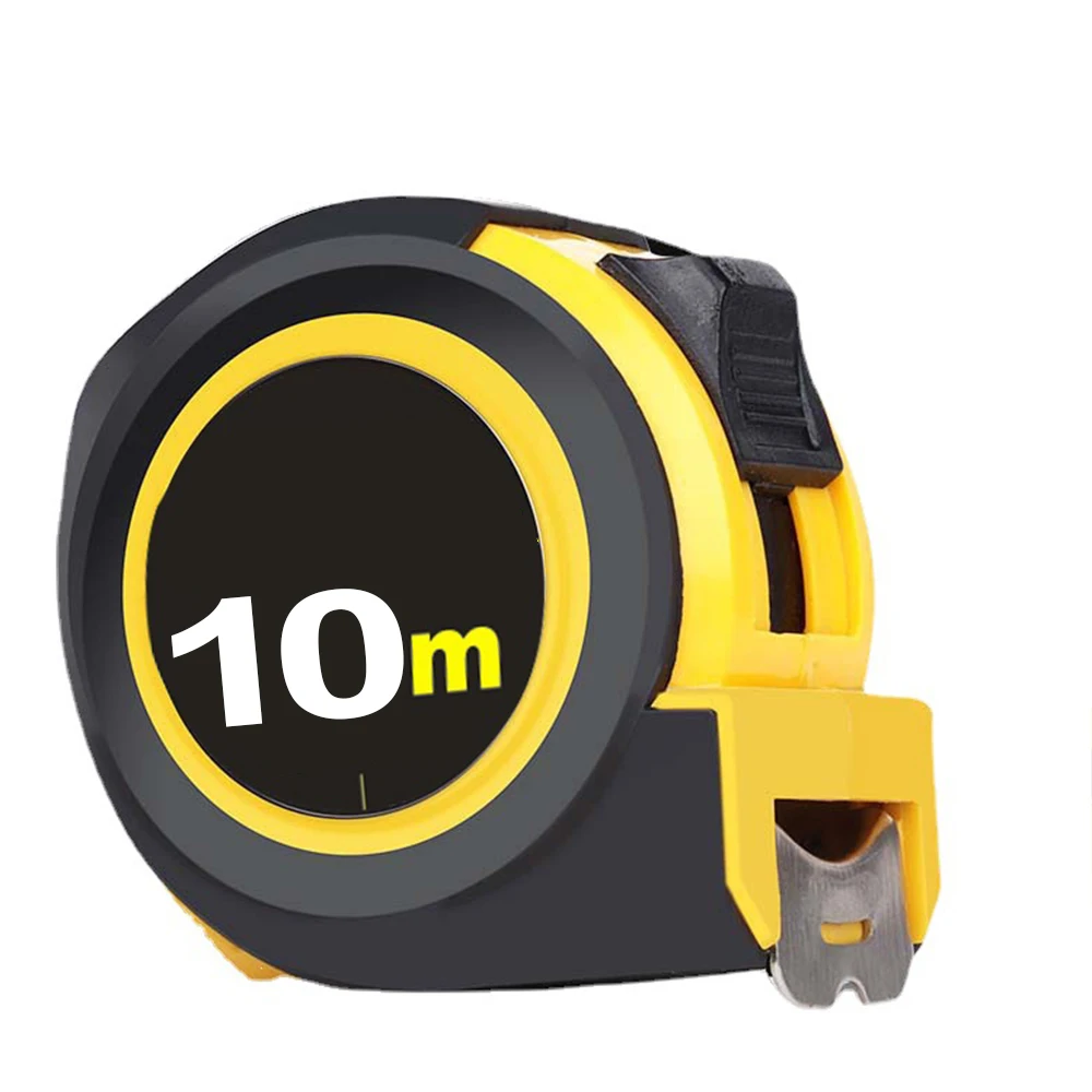 5/10m Measuring Tape Measure Steel Ruler Rule Lock Rubber Grip Metric and Inch