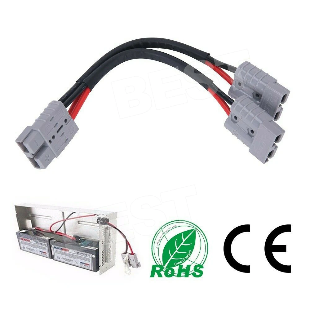 50 Amp Genuine Anderson Plug Connector Double Y Adapter 6mm Automotive Cable New