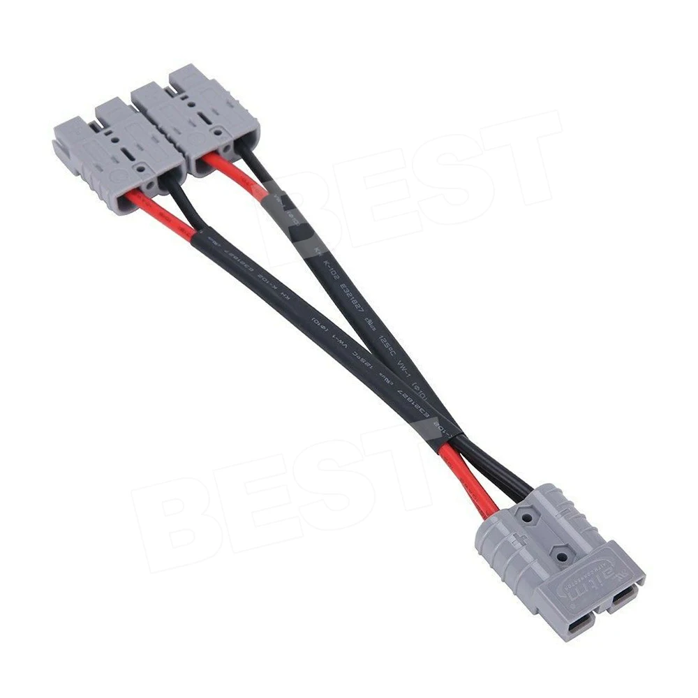 50 Amp Genuine Anderson Plug Connector Double Y Adapter 6mm Automotive Cable New