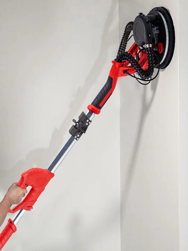 SucceBuy 850W Drywall Sander Variable Speed 800-1750RPM Electric Drywall Sander Foldable Sheetrock Sander with Telescope Handle