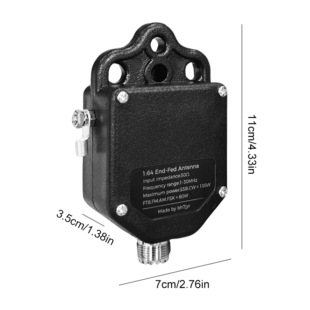 Portable HF End Fed Antenna 1MHz To 30MHz Half-Wave Radio Antenna 100W Power for Outdoor