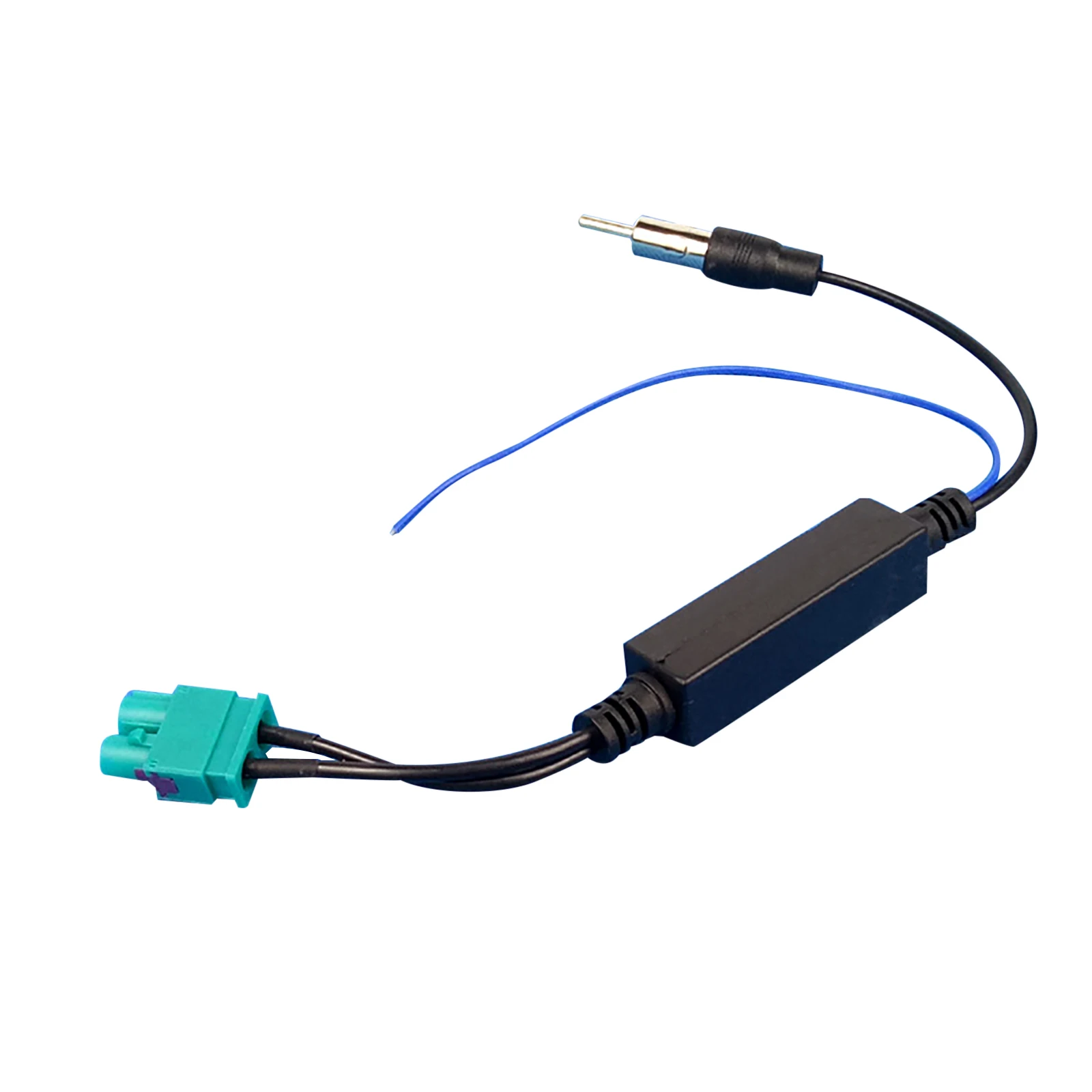 Car Dual FAKRA RF Radio Antenna Adapter With Amplifier For Volkswagen Dual Head Radio Antenna Conversion Head Auto Accessories