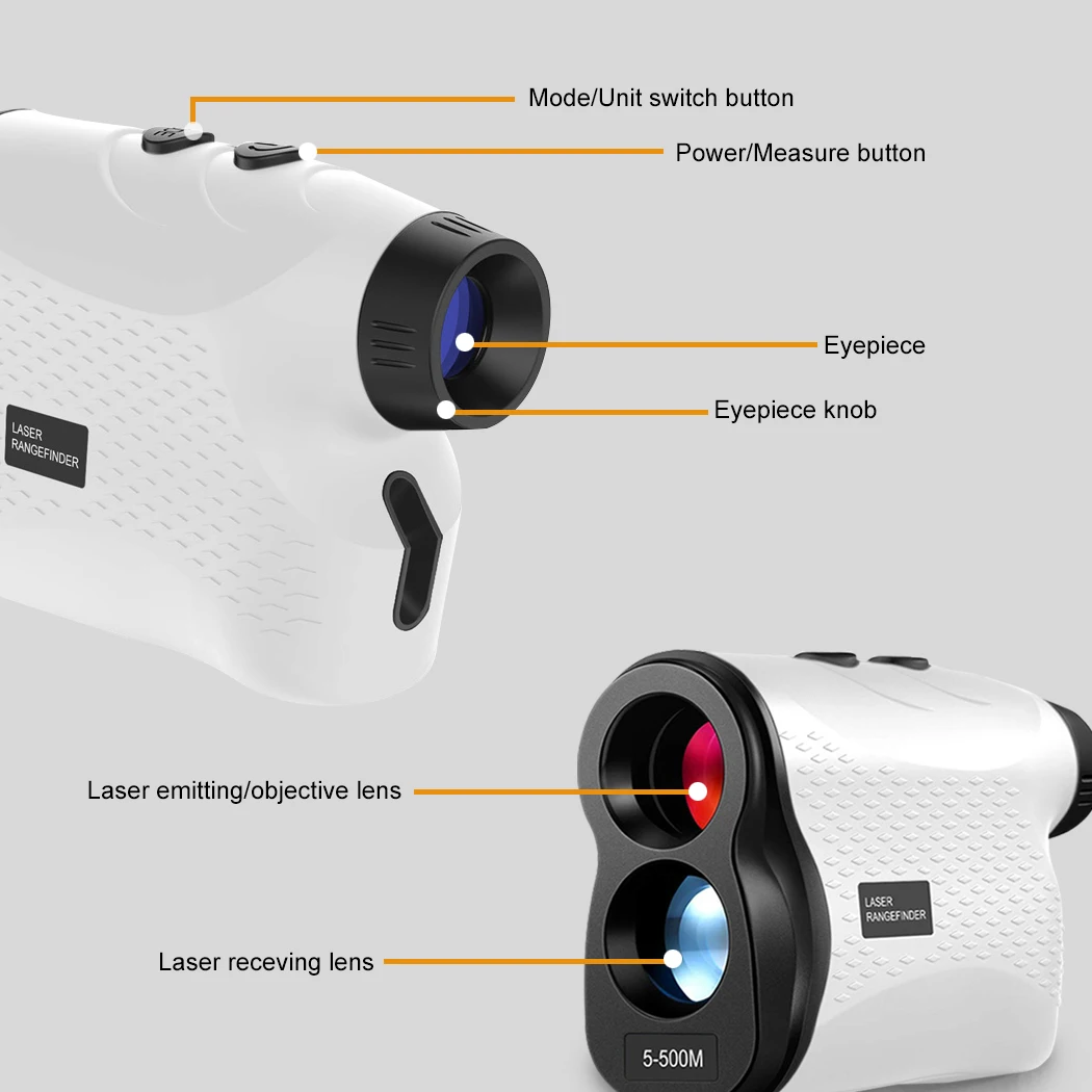 PORIYA Golf Laser Range Finder Hunting Rangefinder Flagpole Distance Height Speed AU