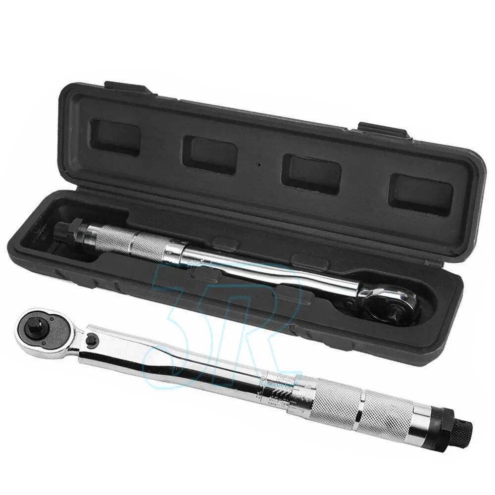 Torque Wrench 1/4'' Drive Click Bike Tool 5-25nm Ratchet Hand Spanner Repair Key