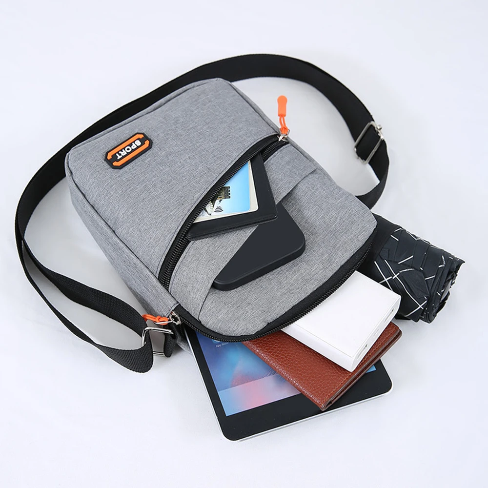 Men's Bag Large Capacity Single Shoulder Bag Waterproof And Wear-resistant Backpack Multiple Pockets For Business