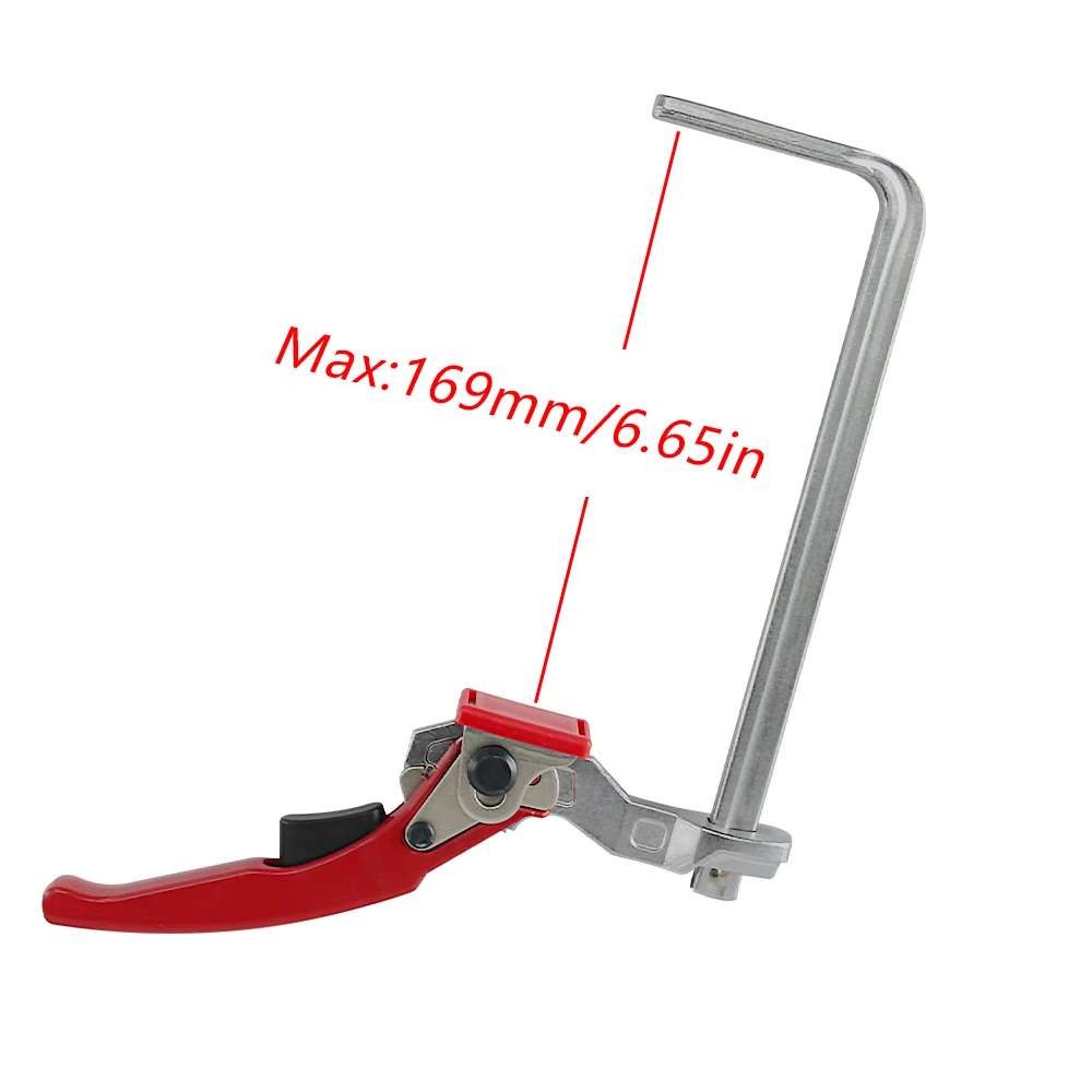 Allsome 2pcs Ratcheting Table Clamp, Quick Release Clamp For MFT and Guide Rail System, Bar Clamp