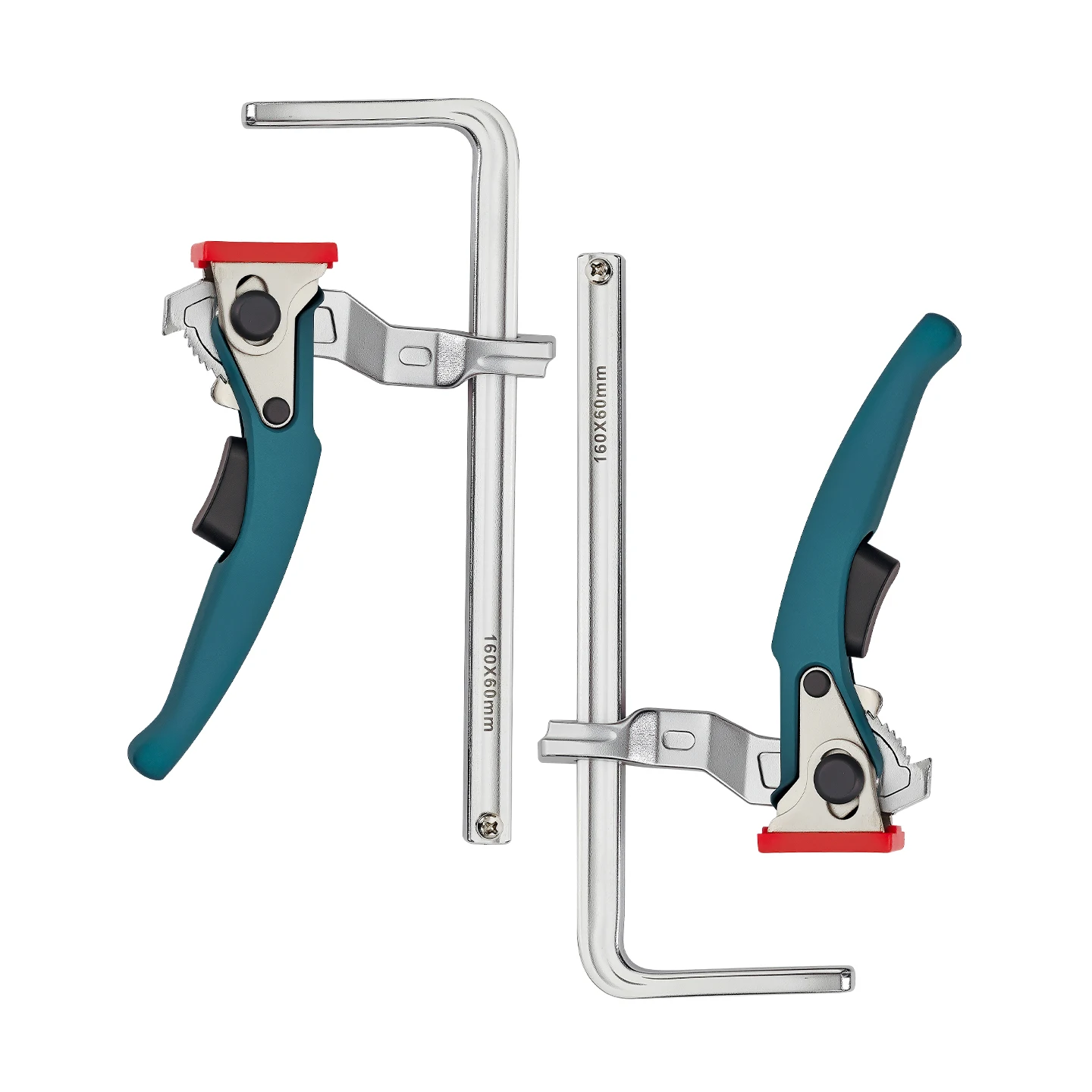 Allsome 2pcs Ratcheting Table Clamp, Quick Release Clamp For MFT and Guide Rail System, Bar Clamp
