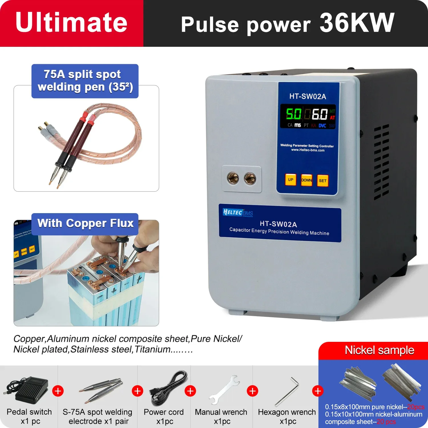 Battery Spot Welder 10.6 KW 14.5KW 21KW 36KW 42KW High Power Welding Precision Pulse Spot Welder Portable Spot Welder