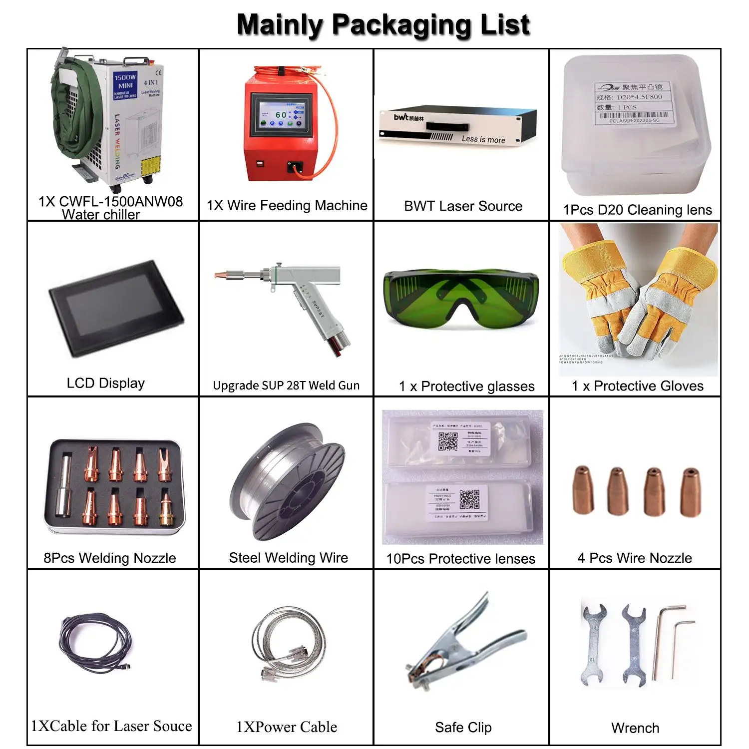 2000W 4 IN 1 Fiber Laser Welding Soldering Cutting Machine New Upgrade SUP 28T Weld Gun Handheld Laser Welder for All Metal