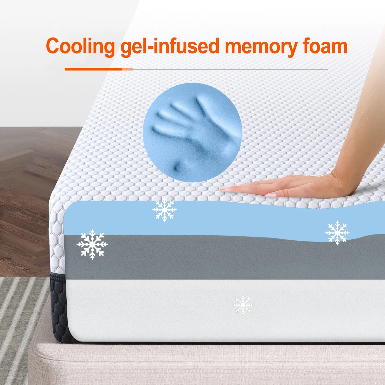 Duchess Mattress Queen Double Single Bed Mattresses Gel Memory Foam Free Pillow