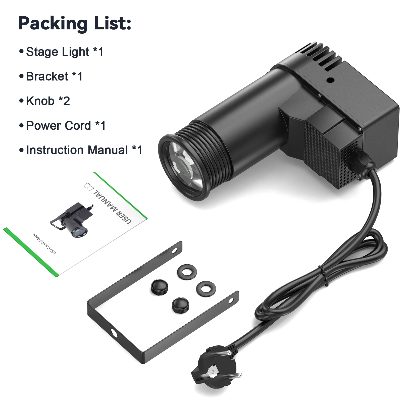 Datewink 2Pcs 30W RGBW LED Beam Pinspot Light Spot Lights DJ Disco Mirror Ball Stage Lighting Effect DMX For KTV Party Christmas