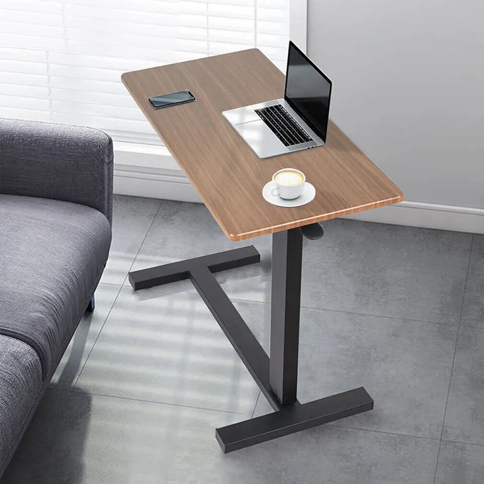 Adjustable Rolling Cart Overbed Bedside Table Laptop Desk Medical Home Bed Food Tray Hospital Bed End Table