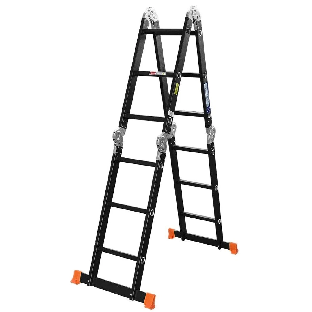 PORIYA 3.7M Multi Purpose Ladder Aluminium Folding Extension Adjustable Step New Fold