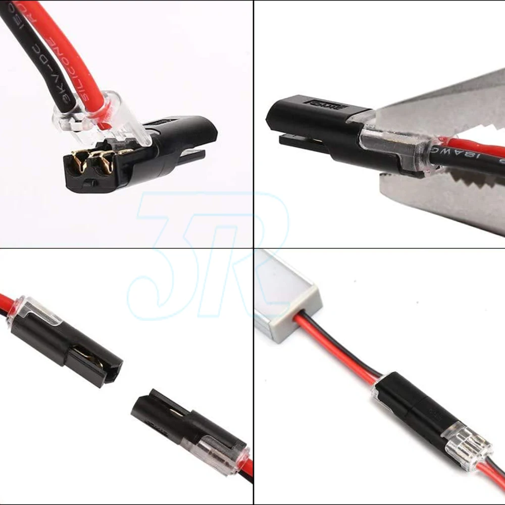 10-50X 12V Wire Cable Snap Plug in Connector Terminal Connections Joiners Car Auto