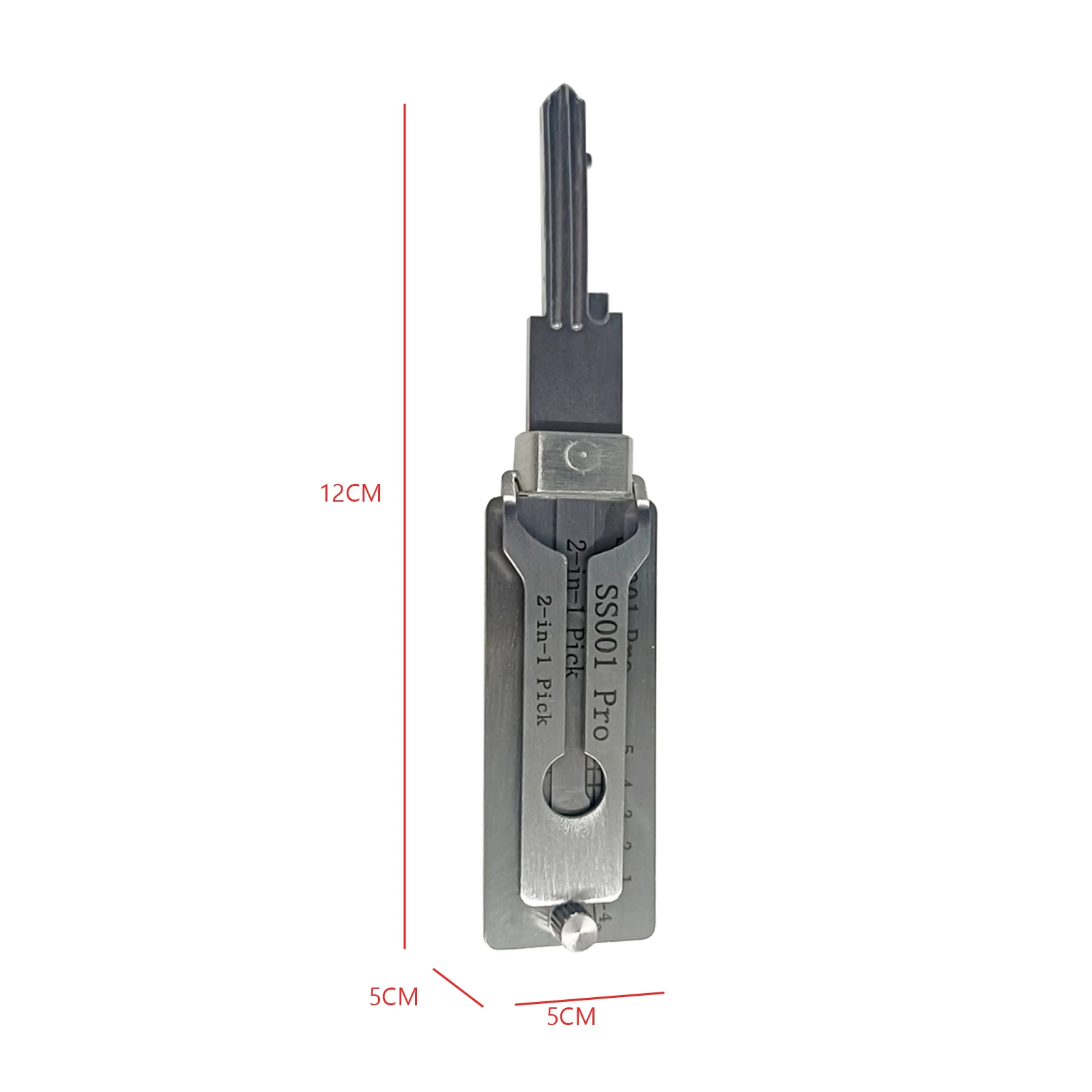 10-1pcs SS001 Pro Stainless Steel Key Decoder 2 In 1 Precision Hook & Pick Set Lock Decoder O-ring Pickup Kit Maintenance Tools