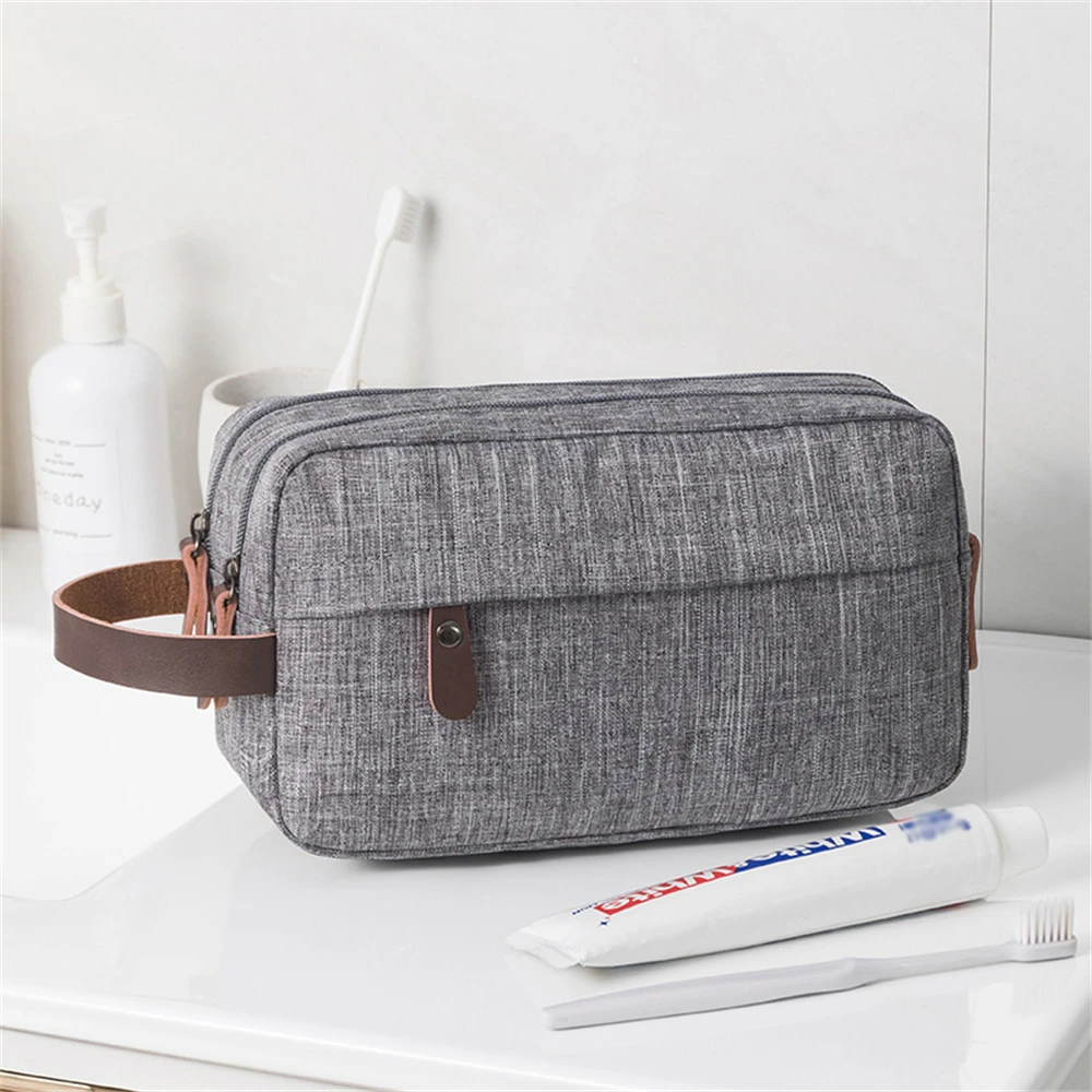 Waterproof Mens Toiletry Bag Travel Wash Case Shower Bathroom Cosmetic Storage