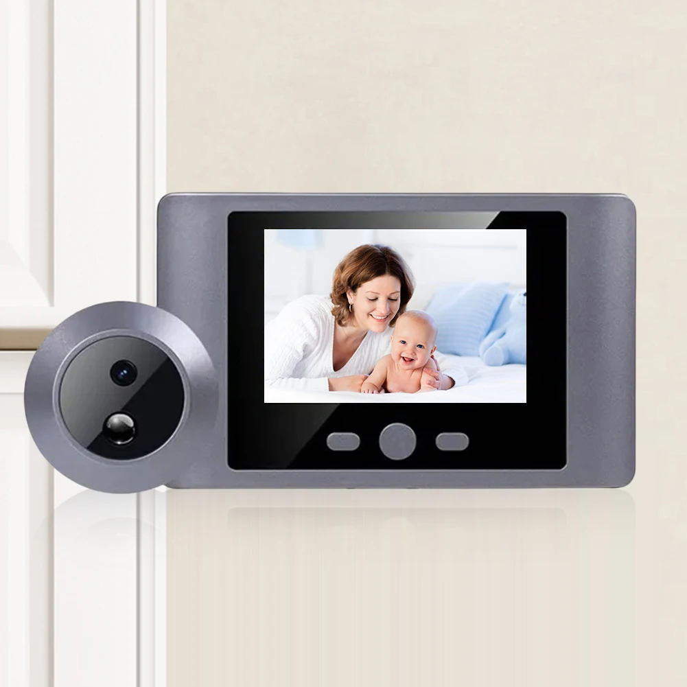 Mini Peephole Smart Wireless Door Viewer Camera PIR Motion Detection Smart Peephole Video Doorbell 2000mAh Digital Door Viewer