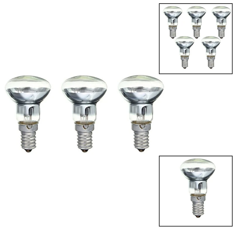 Replacement Lava Lamp E14 R39 30W Spotlight Screw In Light Bulb Clear Reflector Spot Light Bulbs Lava Incandescent