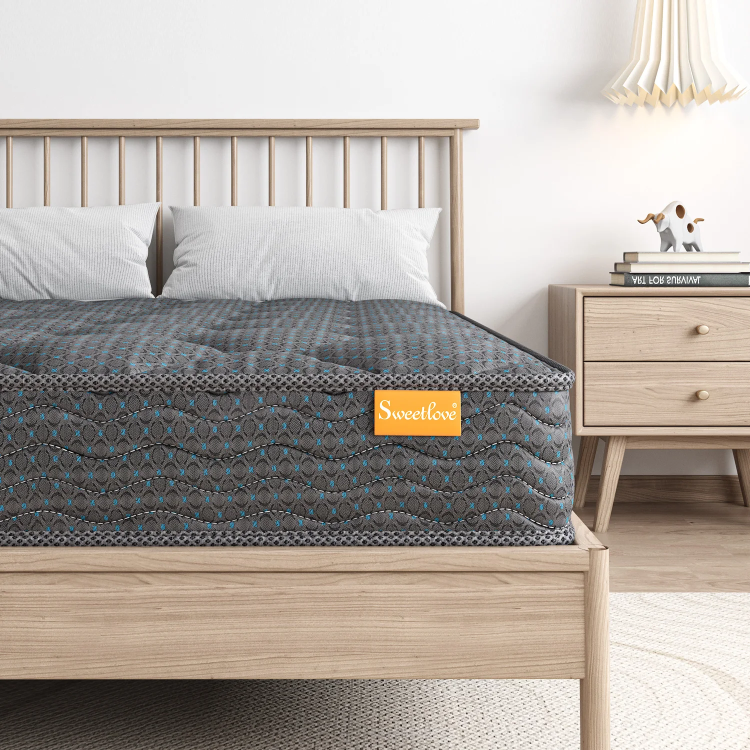 Sweetlove King Single Double Mattress Bed Innerspring High Density Foam 16cm Thick Tight Top Mattress