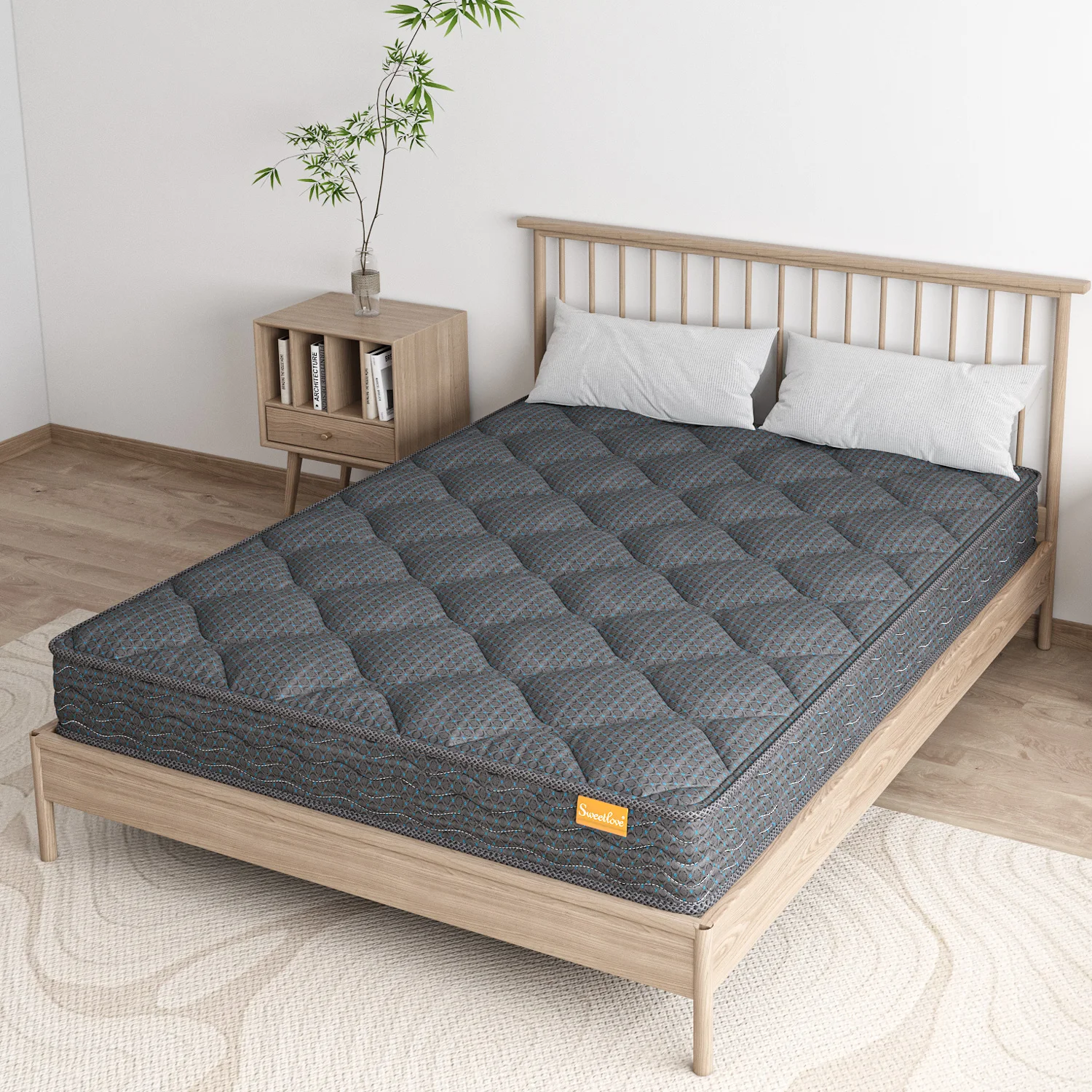 Sweetlove King Single Double Mattress Bed Innerspring High Density Foam 16cm Thick Tight Top Mattress