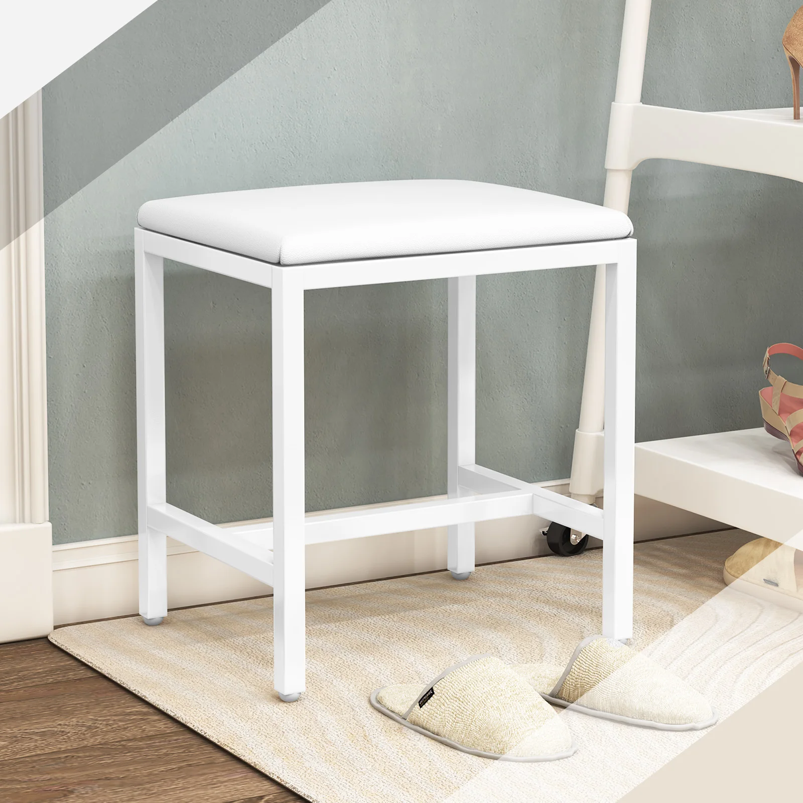 Bedroom Living room Dressing Table Stool Seat Stool Upholstered Stool Footstool