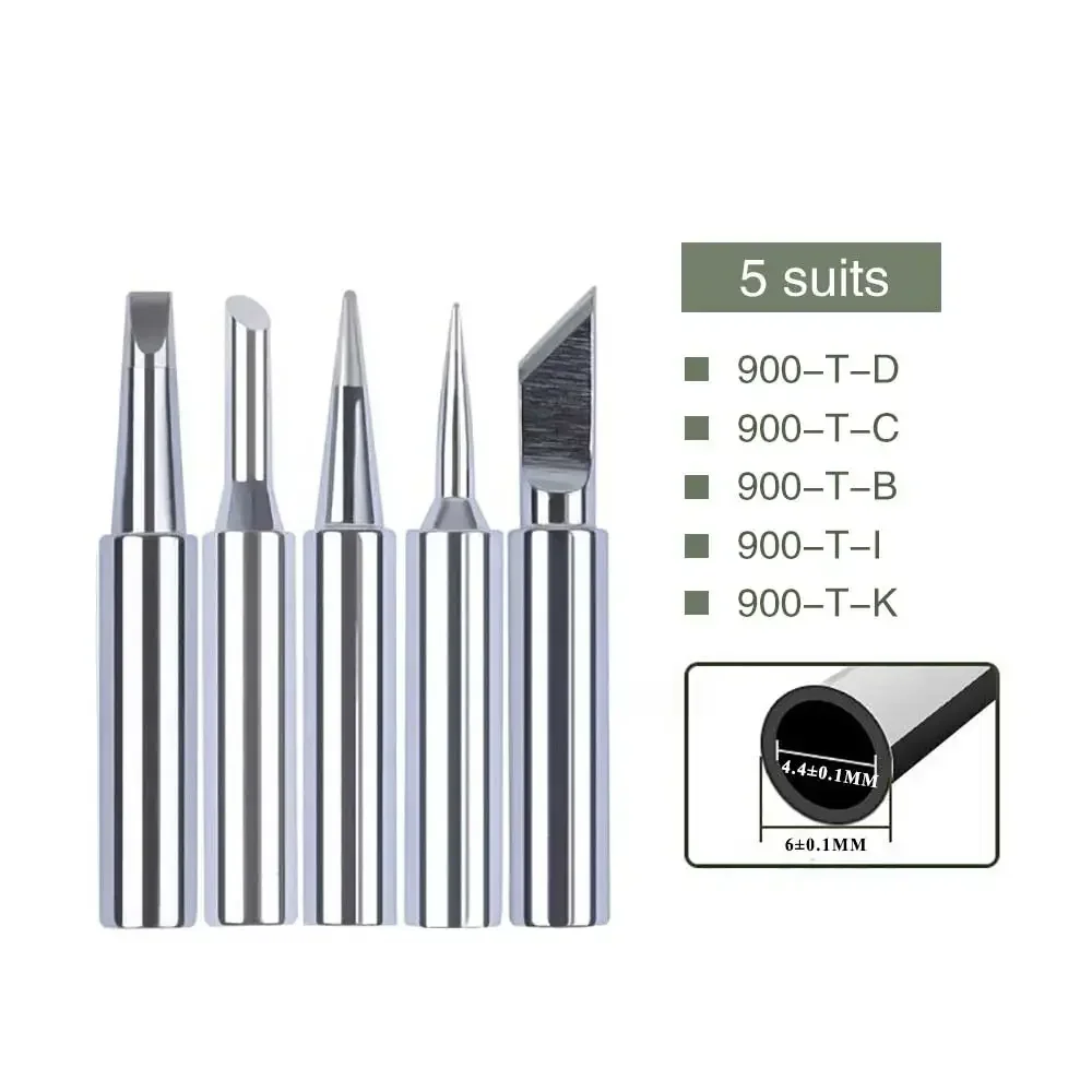 5PCS/10PCS Soldering Iron Tips Soldering Iron Head Set DIY Electric Soldering Iron Replacement Tip Repair