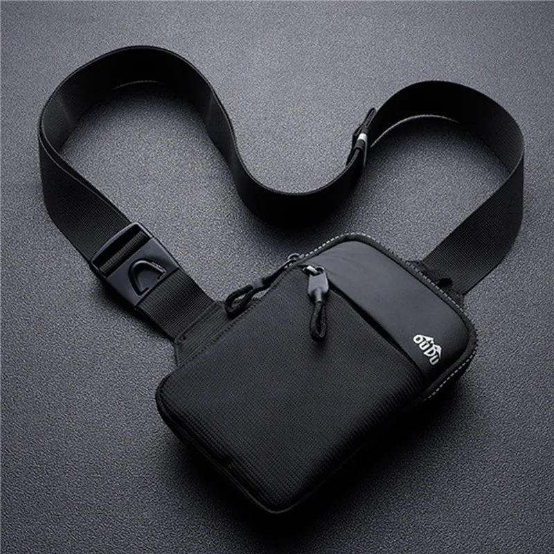 Men Crossbody Bag Mini Waterproof Leisure Fashion Mobile Phone Chest Bag Business Commuting Outdoor Sport Shoulder Crossbody Bag