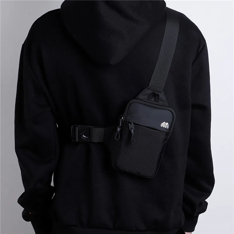 Men Crossbody Bag Mini Waterproof Leisure Fashion Mobile Phone Chest Bag Business Commuting Outdoor Sport Shoulder Crossbody Bag