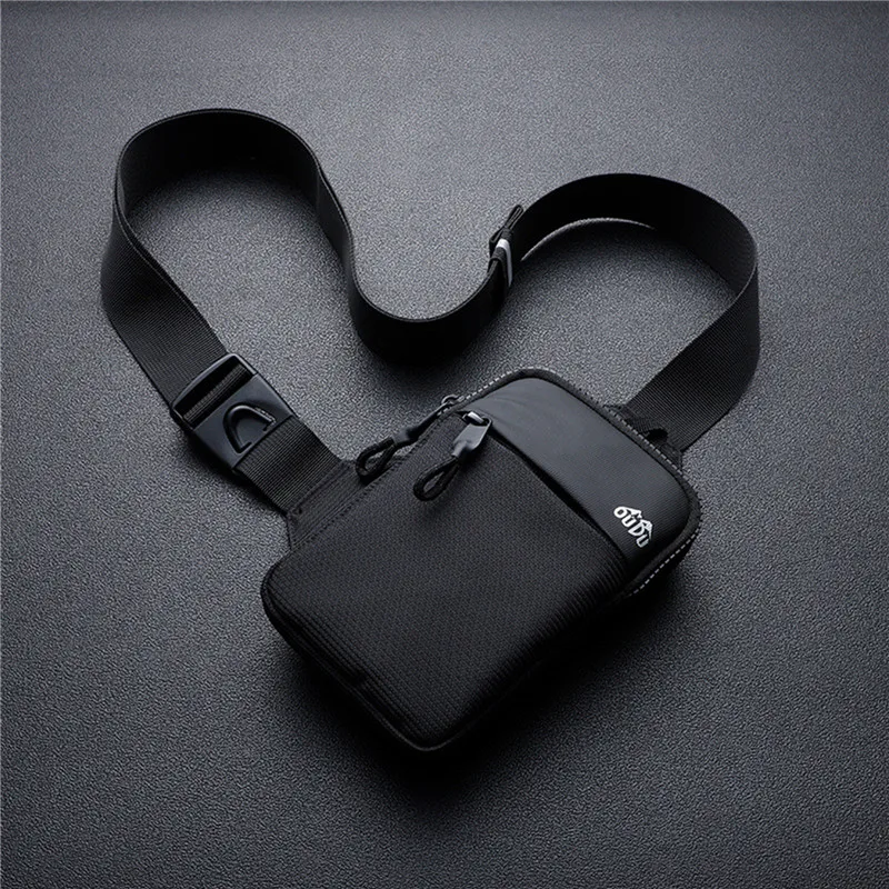 Men Crossbody Bag Mini Waterproof Leisure Fashion Mobile Phone Chest Bag Business Commuting Outdoor Sport Shoulder Crossbody Bag
