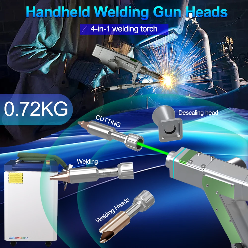 3000W Raycus Double Pendulum Laser Welder with Dual Wire Feeder Machine 4 in 1 Laser Welding Cleaning Cutting for Metal AU Stock