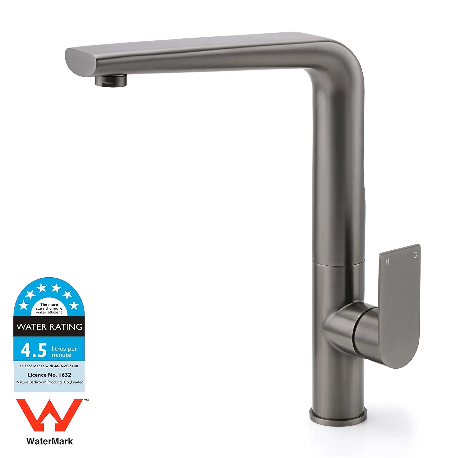 **Sydney Stock** KYLINS Tall Kithen Mixer Tap Sink Faucet Tapware Brushed Nickel Gold Black Gun Metal Chrome WaterMark Wels