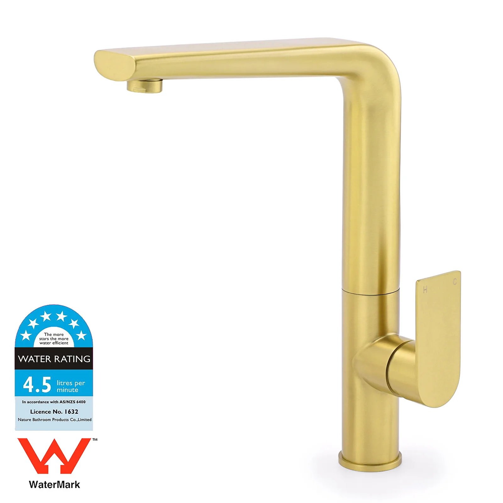 **Sydney Stock** KYLINS Tall Kithen Mixer Tap Sink Faucet Tapware Brushed Nickel Gold Black Gun Metal Chrome WaterMark Wels