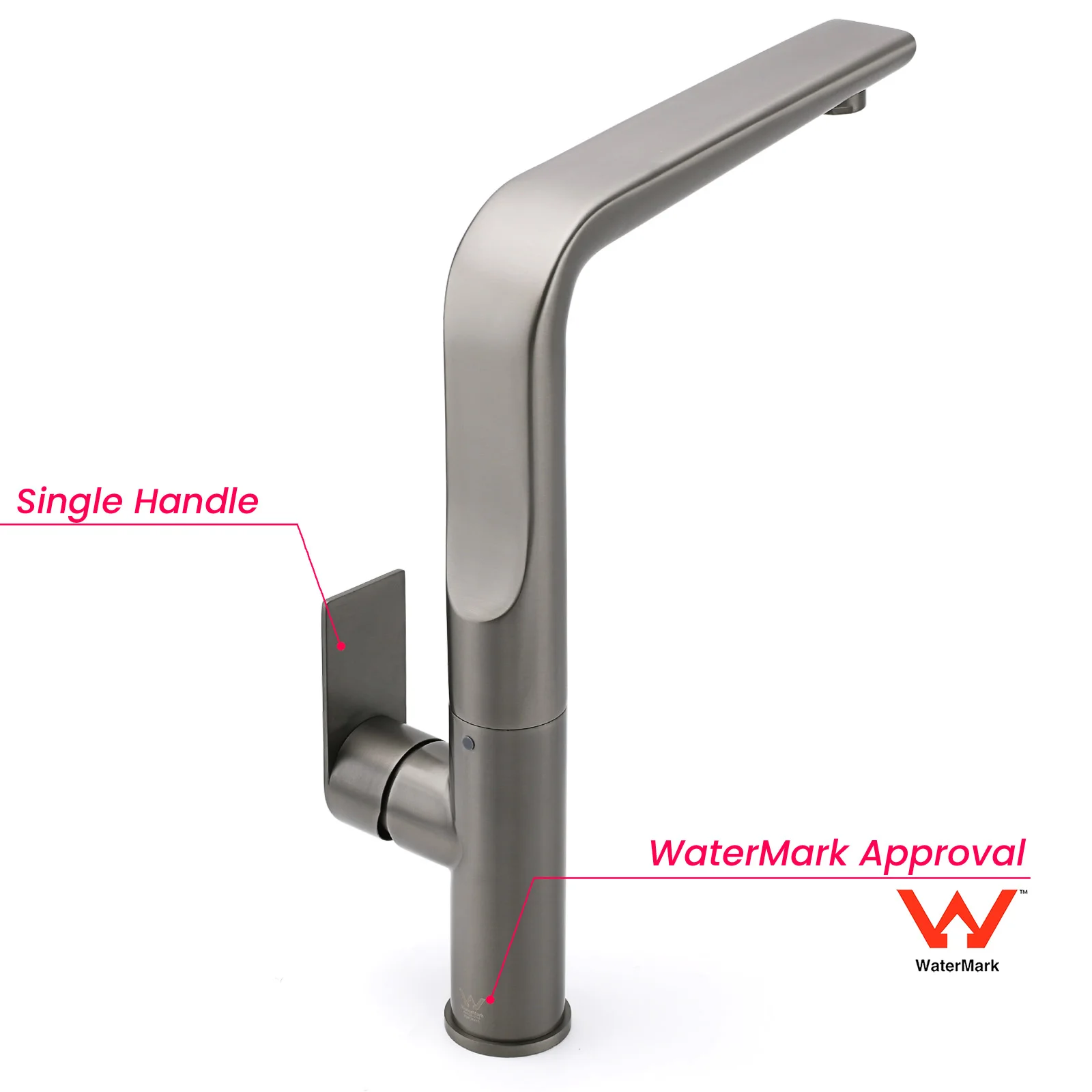 **Sydney Stock** KYLINS Tall Kithen Mixer Tap Sink Faucet Tapware Brushed Nickel Gold Black Gun Metal Chrome WaterMark Wels