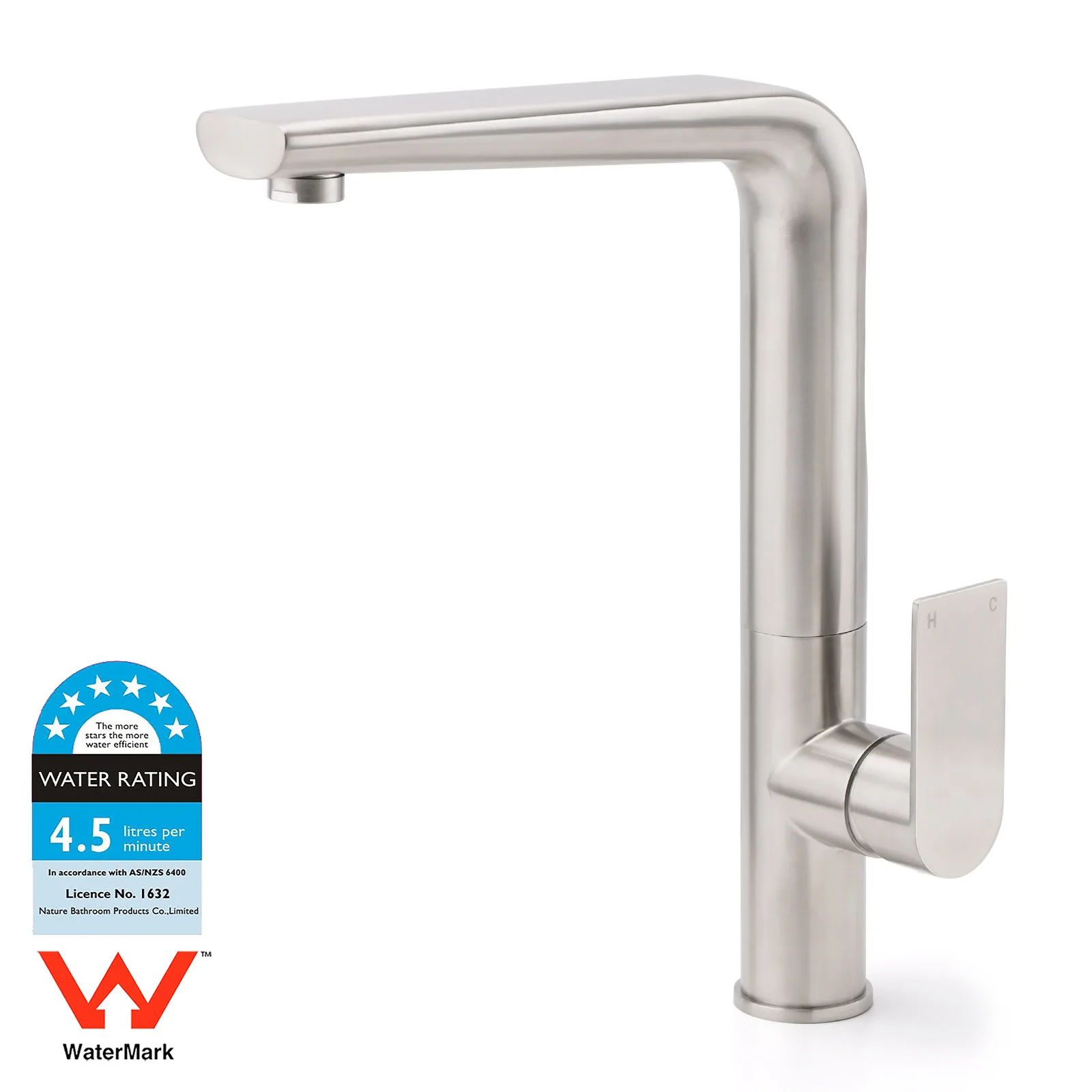 **Sydney Stock** KYLINS Tall Kithen Mixer Tap Sink Faucet Tapware Brushed Nickel Gold Black Gun Metal Chrome WaterMark Wels