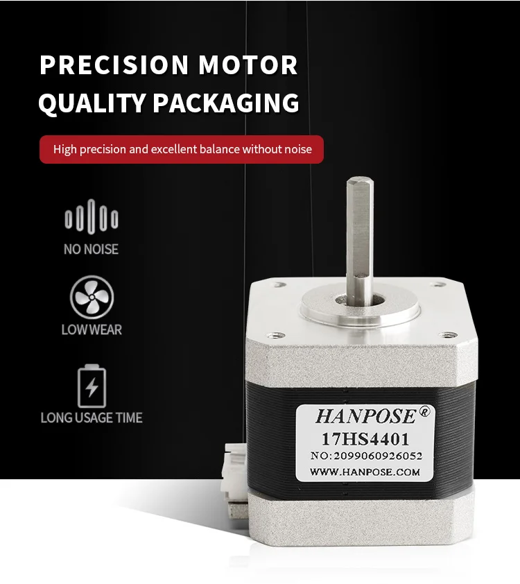 NEMA17 Stepper Motor 17HS4401x5PCS 1.5A 40N.cm Non-Captive 4-Lead for 3D Printer CNC Machine