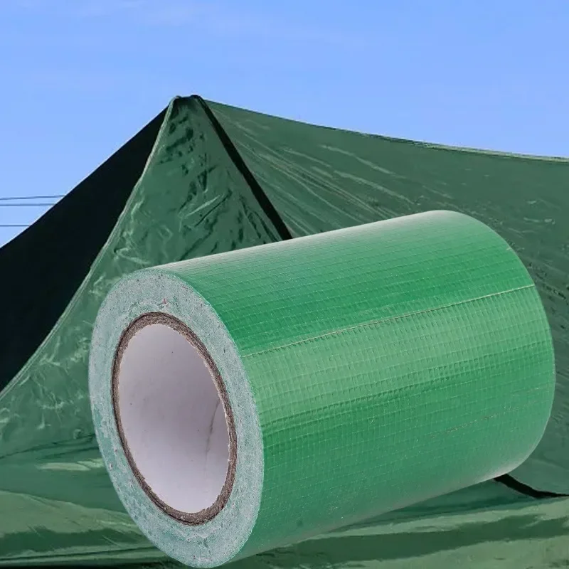 High Sticky Strong Tarpaulin Repair Tape Waterproof Self-Adhesive Tapes Patches Outdoor Truck Tent Cover Awning Tape for Camping